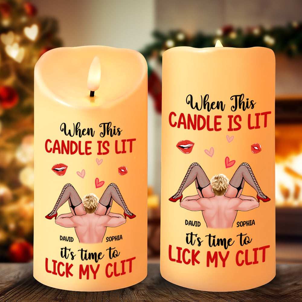 Personalized Gifts For Couple LED Candle, Naughty Couple Christmas 01XQTN251024HH