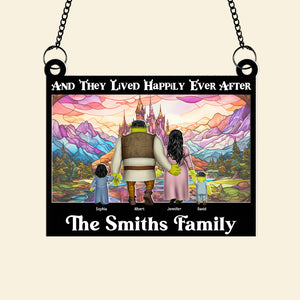 Personalized Gifts For Family Suncatcher Ornament, Happily Ever After 04kaqn060824hh - Ornament - GoDuckee