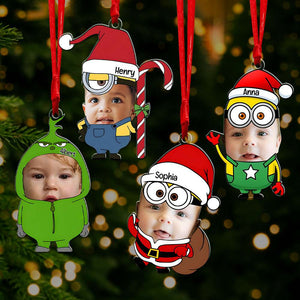 Custom Photo Gifts For Kid Ornament Christmas 01XQLU280924 - Ornament - GoDuckee