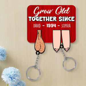 Personalized Gifts For Couple Key Holder Naughty Couple 04OHDT171224 - Key Holder - GoDuckee