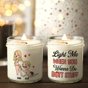 Personalized Gifts For Couple Scented Candle Light Me When You Want - Scented Candle - GoDuckee