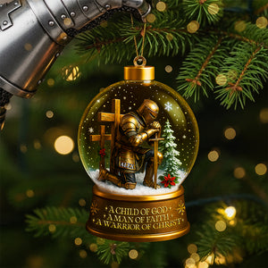 Warrior Ornament - Personalized Gifts For Christian 03tota190825 - Ornament - GoDuckee