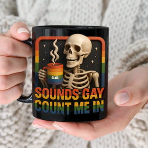 Skeleton LGBT Mug - Personalized Gifts For LGBT 02totn310525 - Coffee Mug - GoDuckee