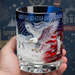 Proud Anniversary Round Glass, Personalized Gifts For Patriots 01qhdt300126 - Glass - GoDuckee