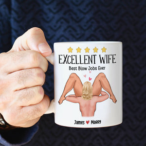 Sizzling Love, You Are Very Excellent, Personalized Coffee Mug For A Sexy Couple, Perfect Gifts for Couples, - Coffee Mug - GoDuckee