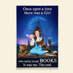 Once Upon A Time There Was A Girl, 05QHDT060124PA Personalized Canvas, Gifts For Book Lovers - Poster & Canvas - GoDuckee