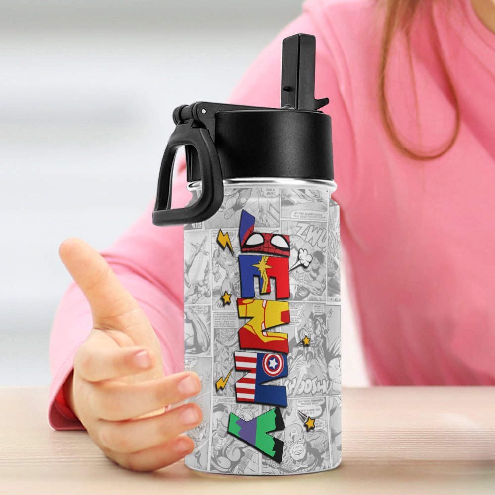 Personalised Kids Water Bottle, Back to School, Drink Bottle