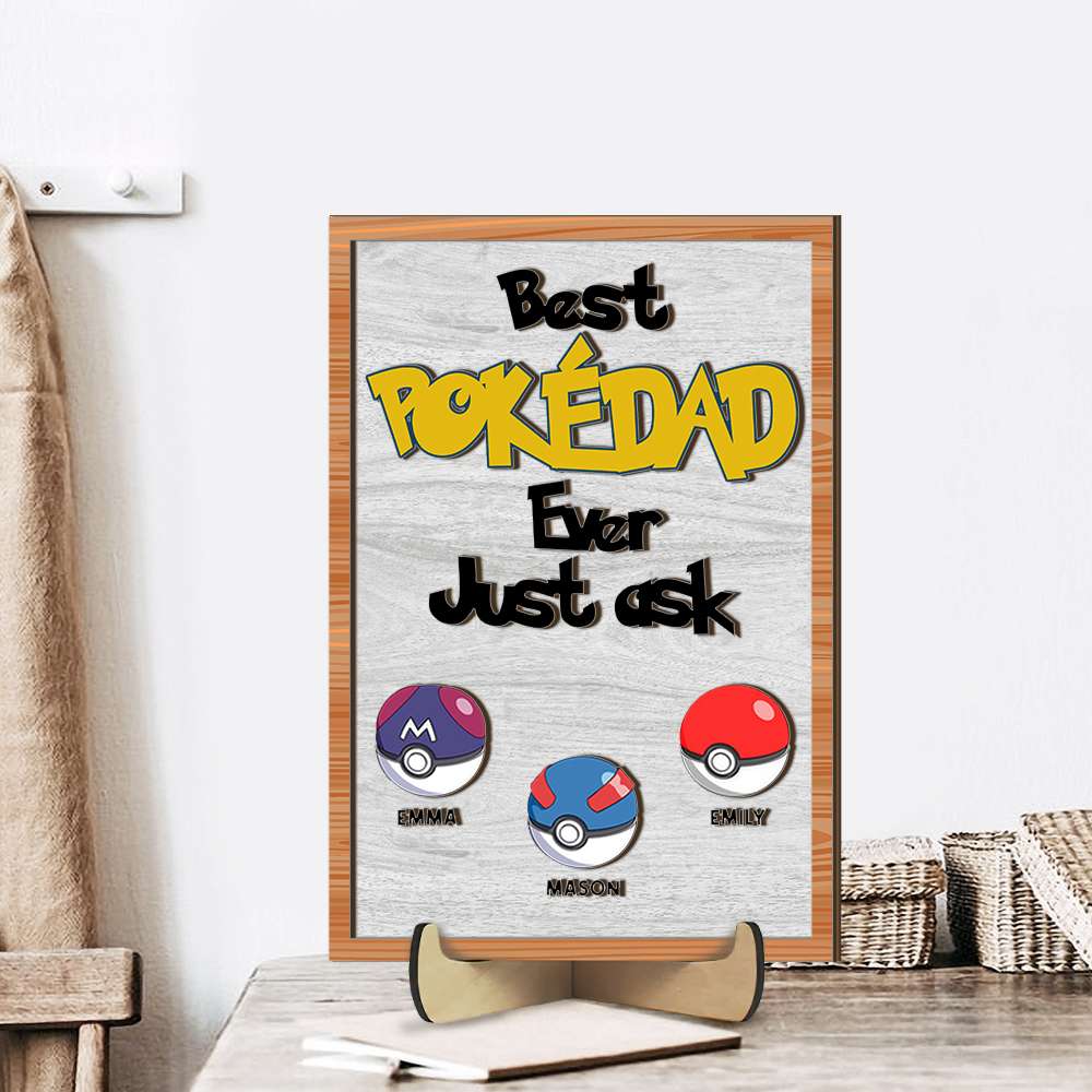 Personalized Gifts For Dad Wood Sign Best Dad Ever 03OHMH020224 - Wood Signs - GoDuckee