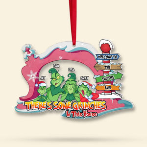 Personalized Gifts for Family, Green monster family acrylic ornament 02TOMH170824 - Ornament - GoDuckee