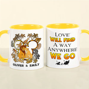 Personalized Gifts For Couple Accent Mug Love Movie Cartoon 03XQMH090724 - Coffee Mug - GoDuckee