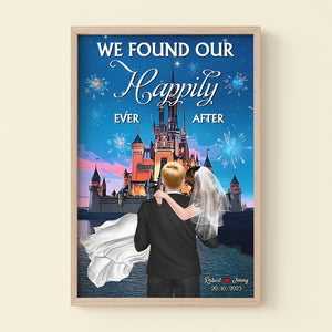 We Found Our Happily Ever After Personalized Wedding Couple Canvas Print 02NATN220723TM - Poster & Canvas - GoDuckee
