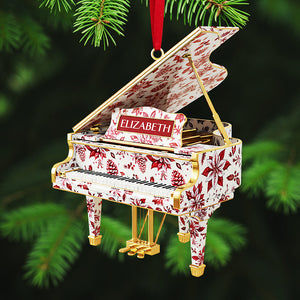 Personalized Gifts For Christmas, Piano Toile de Jouy Custom Shape Acrylic Ornament 05pgta300925 - Ornament - GoDuckee