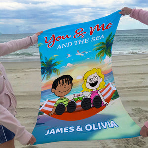 Personalized Gifts For Couple Beach Towel 03TODT080125PA - Beach Towel - GoDuckee