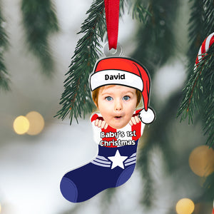 Custom Photo Gifts For Kids Christmas Ornament 02natn110924 - Ornament - GoDuckee