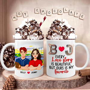 Personalized Gifts For Baseball Lover Couple Coffee Mug 01xqpu171024hg - Coffee Mug - GoDuckee