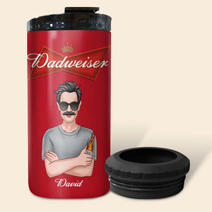 World's Best Dad, Personalized Beer, Dad 4 In 1 Can Cooler Tumbler Gift For Dad 03DNPO130623TM-01 - Can Cooler - GoDuckee