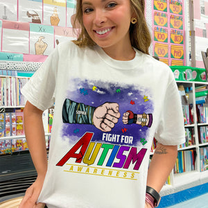 Personalized Gifts For Autism Mom Shirt 04tgtn260225ha Fight For Autism Awareness - Shirts - GoDuckee