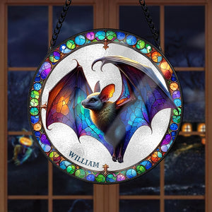 Personalized Halloween Gifts For Horror Fans Bat Stained Glass Ornament 03acxx220824/03acqn230824 - Ornament - GoDuckee