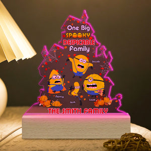 Personalized Gifts For Family LED Light, Spooky Family 01kapu150724 - Led Night Light - GoDuckee