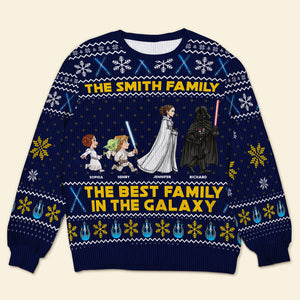 Personalized Gifts For Family Cosmic Adventure Ugly Sweater, Best Family In The Galaxy 02TGQN101024 - AOP Products - GoDuckee