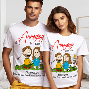 Personalized Gift For Couples 2D Shirt Annoying Each Other 01OHLU251224DA - Shirts - GoDuckee