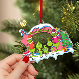 Personalized Christmas Gifts For Family Acrylic Ornament 01KATN020824 - Ornament - GoDuckee