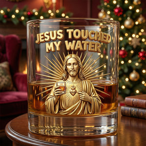 Fun Jesus Christ Make Magical Drink Whiskey Glass, Personalized Gifts For Drinking Lovers 03qhqn221125 - Glass - GoDuckee