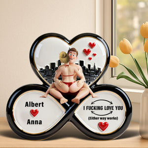 Naughty Couple Acrylic Plaque - Personalized Gifts For Couple 03ohqn160126 - Shaped Plaques - GoDuckee