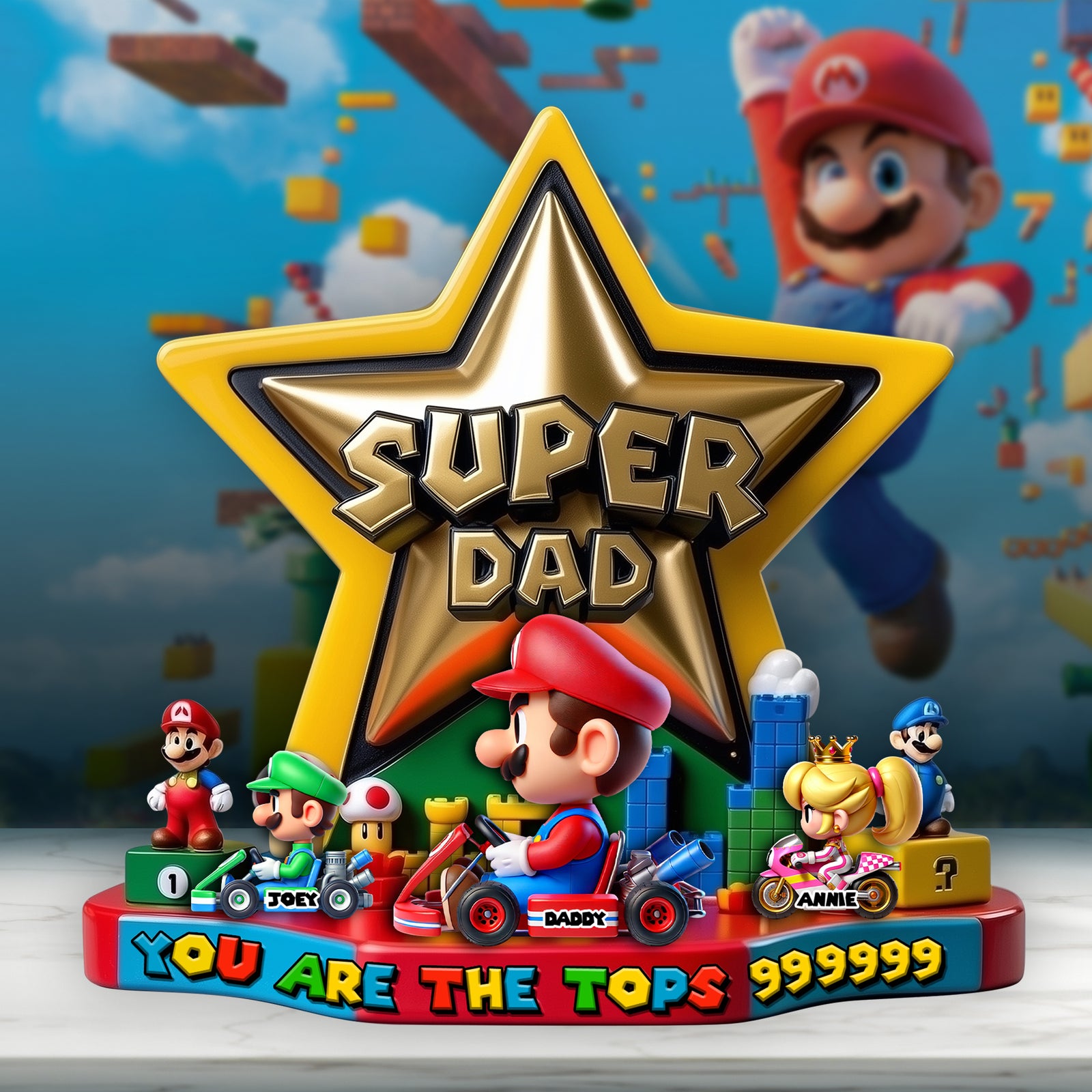 Super Speed Dad Acrylic Plaque - Personalized Gifts For Father 02TGLU090525 - Shaped Plaques - GoDuckee