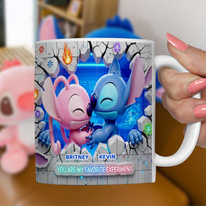 Cartoon Couple Coffee Mug - Personalized Gifts For Couple 04ohdt050625 - Coffee Mug - GoDuckee