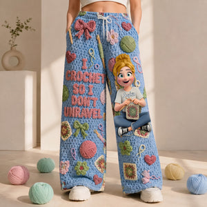 Crochet Girl Pajama Pants - Personalized Gifts For Crochet Lovers 06nalu171225 - Pajama Pant - GoDuckee