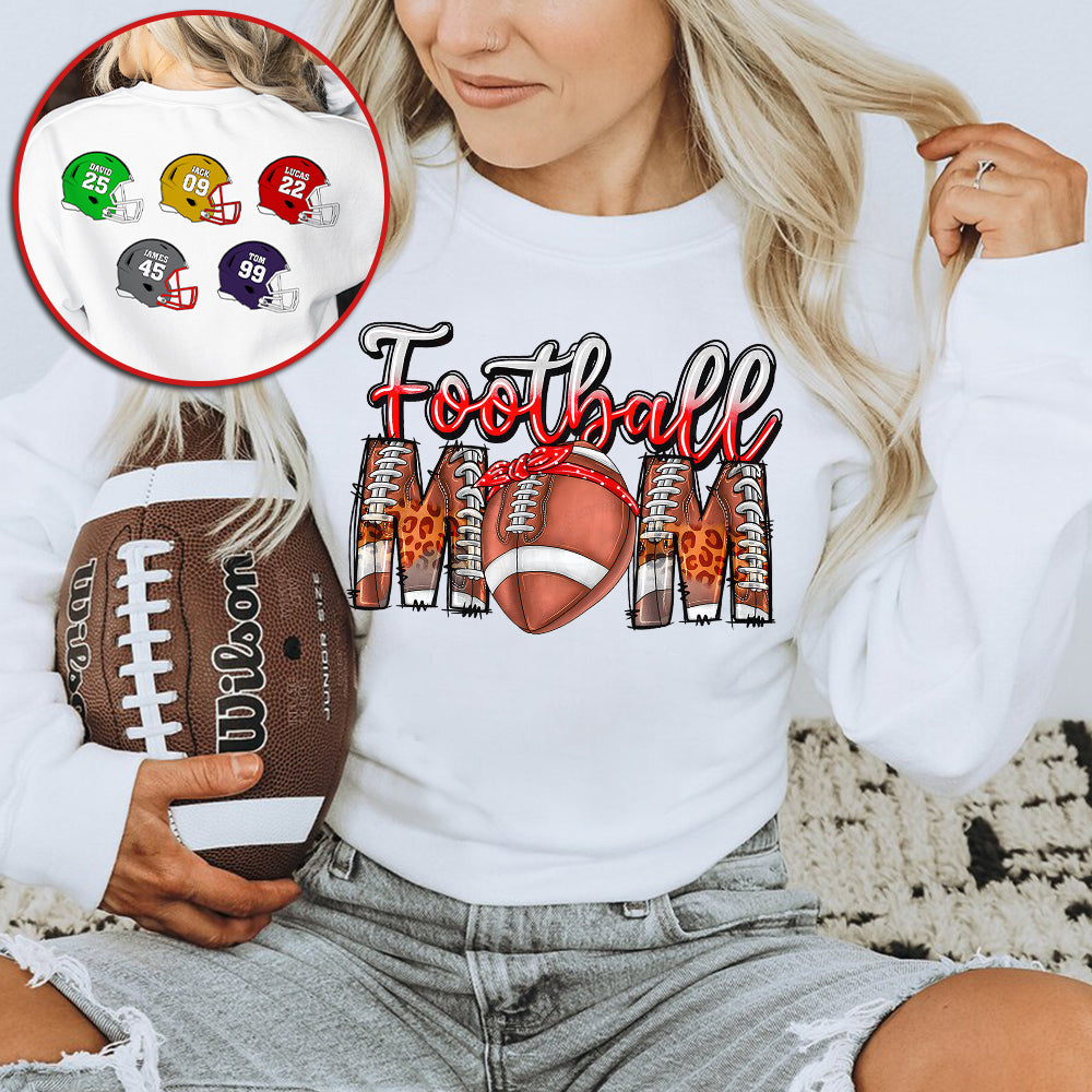 Personalized Gifts For Football Mom Shirt 05HUTN181024 - Shirts - GoDuckee