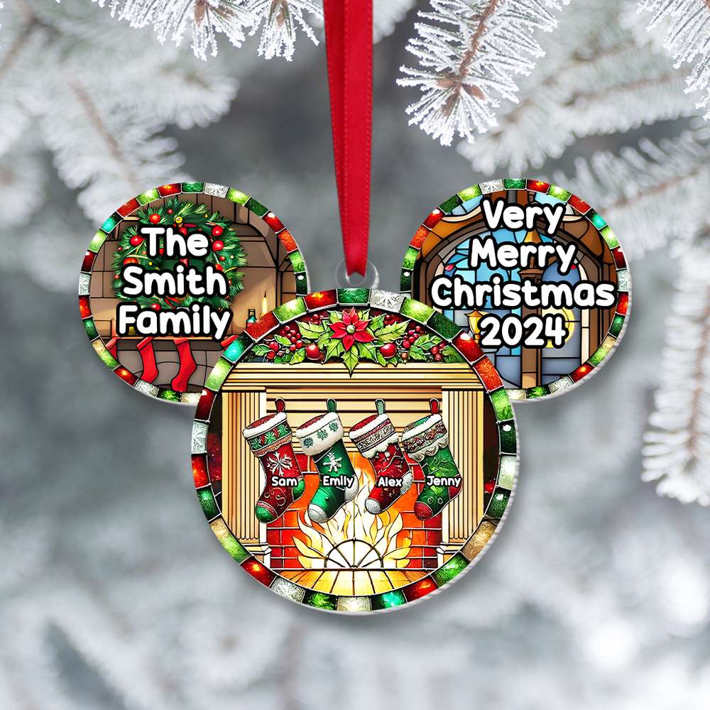 Personalized Gifts For Family Ornament Acrylic Christmas 03XQMH280924 - Ornament - GoDuckee