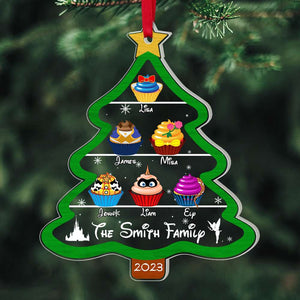 Family Christmas Tree 04htpu311023 Personalized Acrylic Ornament - Ornament - GoDuckee