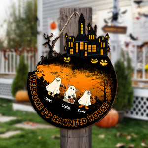 Personalized Halloween Gifts For Family Wood Sign 03xqdc140824 - Wood Sign - GoDuckee