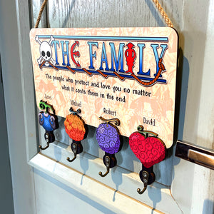 Personalized Family Key Hanger 01OHDC070624 - Wood Sign - GoDuckee