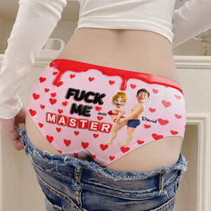 Playful Pinky Couples Brief - Personalized Gift For Her 01OHLU291125 - Boxer Briefs - GoDuckee