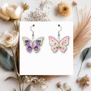 Birth Month Flower Butterfly Acrylic Earrings – Personalized Gifts for Her 04naqn130625-Homacus