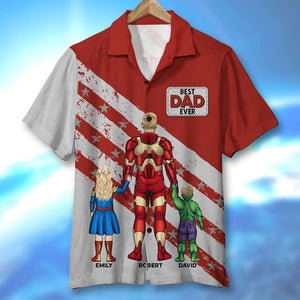 Dad Personalized Hawaiian Shirt GZ-HW-03QHQN210423TM - Hawaiian Shirts - GoDuckee