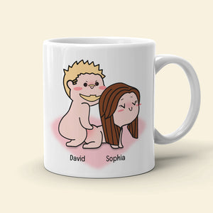 I Just Want You To Be Happy-Personalized Coffee Mug- Gift For Couple- Funny Couple Coffee Mug - Coffee Mug - GoDuckee