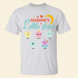 Grandma's Little Stars- Personalized Shirt- Gift For Grandma/ Gift For Mom - Shirts - GoDuckee