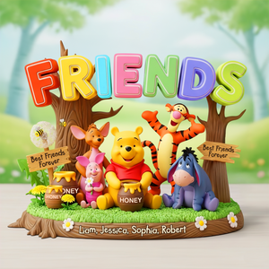 Best Friends Forever Acrylic Plaque Personalized Gifts 01topu260625 - Shaped Plaques - GoDuckee