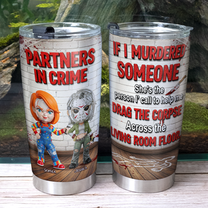 Horror Friends 20oz Tumbler - Personalized Gifts For Besties 03OHPU100725 - Tumbler Cup - GoDuckee