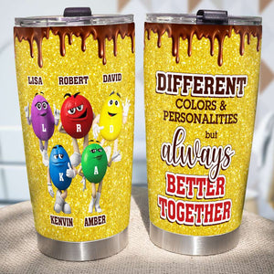 Always Better Together Personalized Best Friend Tumbler 01TODT110124 - Tumbler Cup - GoDuckee
