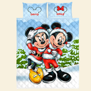 Personalized Gifts For Couple Christmas Quilt Bed Set 02ACQN291024 - Blanket - GoDuckee