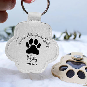 Sweetest Goodbye Pet Hair Storage Keychain - Personalized Memorial Gift For Pet Lovers 04LAQN270825 - Keychains - GoDuckee
