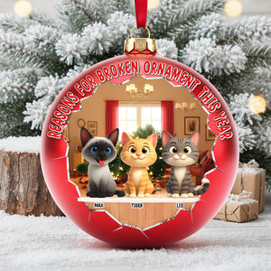 Adorable Cats Acrylic Ornament - Personalized Gift For Cat Lovers 01OHTN101125 - Ornament - GoDuckee