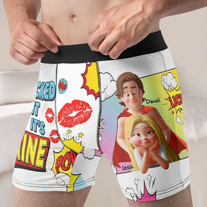 Spicy Couple Men's Boxers - Personalized Gifts For Him 04TGLU240625 - Boxer Briefs - GoDuckee