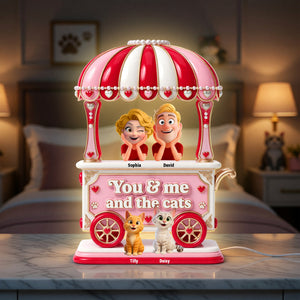 Couple Sweet Little Pet Gang Light Box - Personalized Gifts For Couple 06toqn220626 - Light Box - GoDuckee