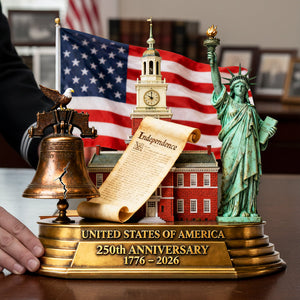 250th America Anniversary Acrylic Plaque - Personalized Gifts For Patriots 01kita040226 - Shaped Plaques - GoDuckee